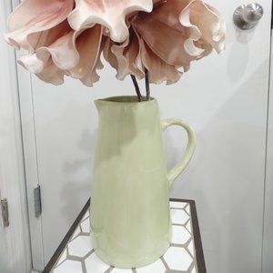 Decor Ceramic Sage Green Pitcher